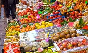 Mercato frutta verdura spesa