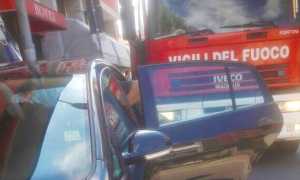 auto chiusa vigili novara