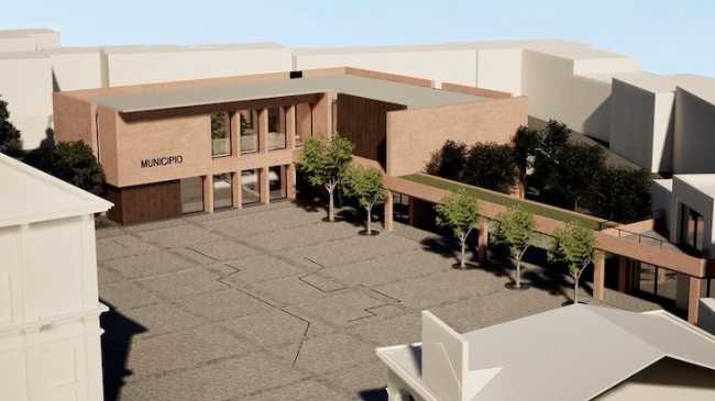 bellinzago progetto municipio piazza