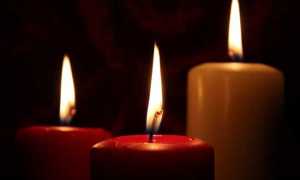 candela lutto