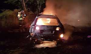 cerano auto fiamme