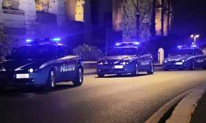 polizia auto notte