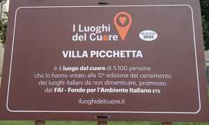 villa picchetta luogo cuore cartello