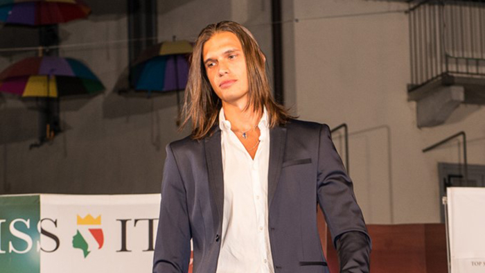 Il novarese Marco Sarra, The Best Model of Europe 2016, ospite alle selezioni di Miss Italia