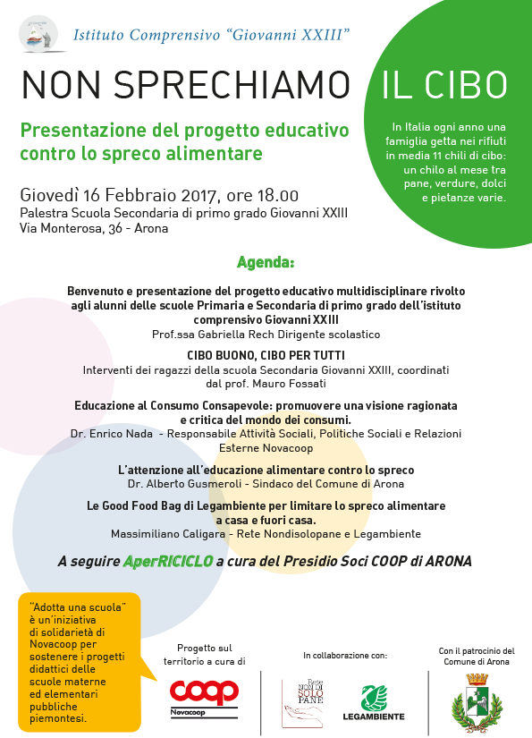 non sprechiamo cibo