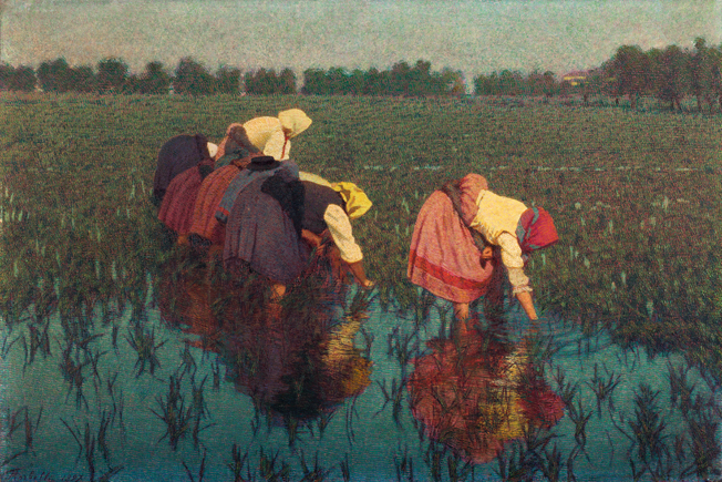"Vita in risaia": mostra con la pittura di Morbelli alla Galleria Giannoni
