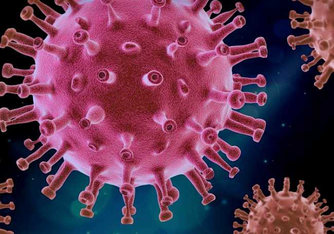 covid virus rosso