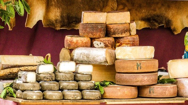 Fiera mercato formaggio