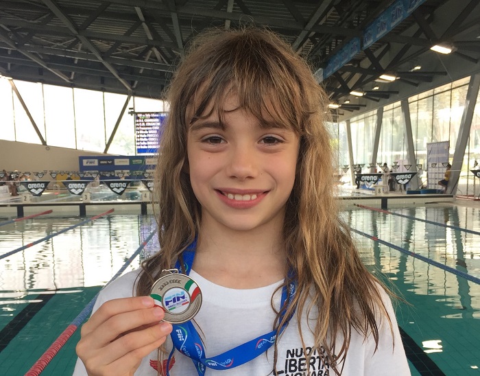 Tre argenti per gli "Esordienti B" della Libertas ai regionali di nuoto