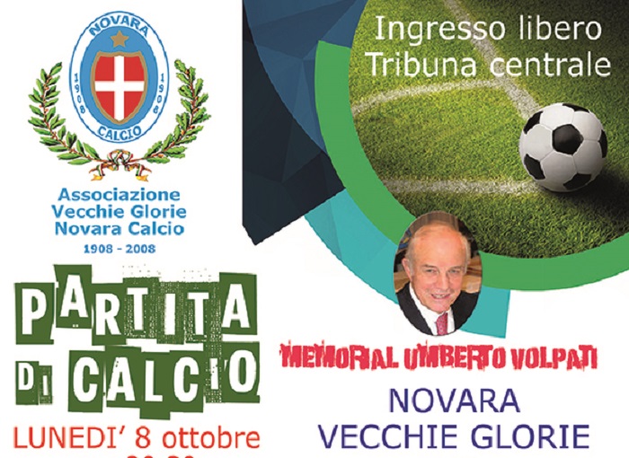 Vecchie Glorie del Novara ed ex Campioni di Serie A in campo per ricordare Umberto Volpati