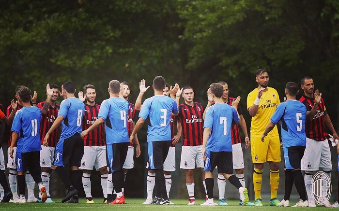 Venerdì amichevole contro il MIlan a porte chiuse per il Novara
